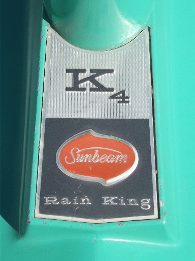 Rain King model K4  lawn and garden sprinkler, vintage Sunbeam aluminum
