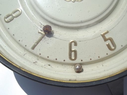 Rare deco vintage Hammond clock without hands, ball bearing clock prototype