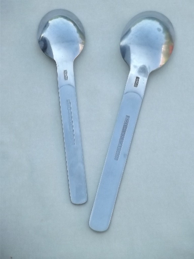 Reed & Barton Korea select stainless flatware, mod vintage spoons