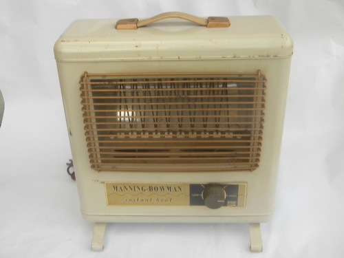 Retro 1960s Manning-Bowman ''Instant Heat'' vintage space heater
