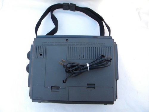 Retro 1970s vintage GE Power Sound portable 8-track player w/PA or karaoke