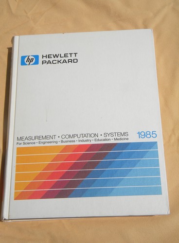 Retro 1980s HP Hewlett Package industrial product catalog 1985