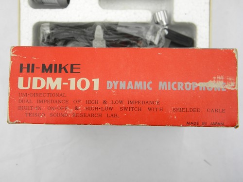 Retro 60s Teisco UDM-101 Hi-Mike uni-directional dynamic microphone, Japan