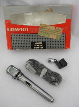 Retro 60s Teisco UDM-101 Hi-Mike uni-directional dynamic microphone, Japan
