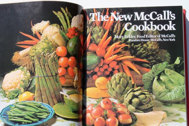 retro 70s 80s vintage cookbooks, New McCall's Cook Book, American Illustrated Cookbook