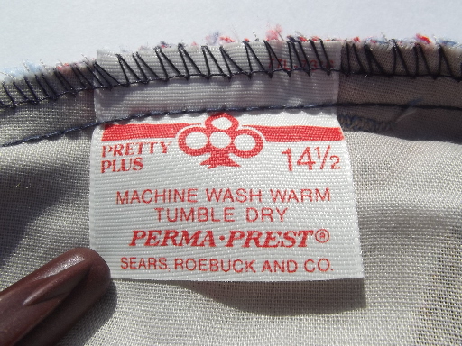 Retro 70s early 80s vintage teen junior print denim jeans bandana pockets