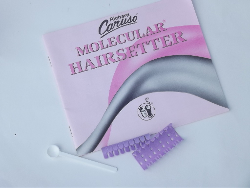 Retro 80s hot rollers set, Molecular Hairsetter for big hair waves & curls
