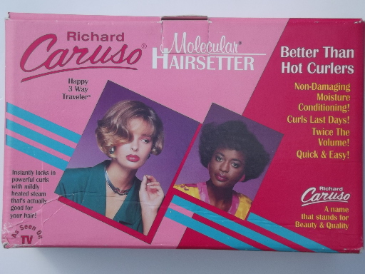Retro 80s hot rollers set, Molecular Hairsetter for big hair waves & curls