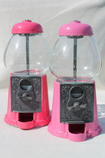 Download Retro 80s Vintage Gumball Machines Coin Op Candy Dispensers So Pretty In Pink