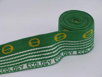 Retro Ecology woven cotton webbing for belts, straps, tote trim handles