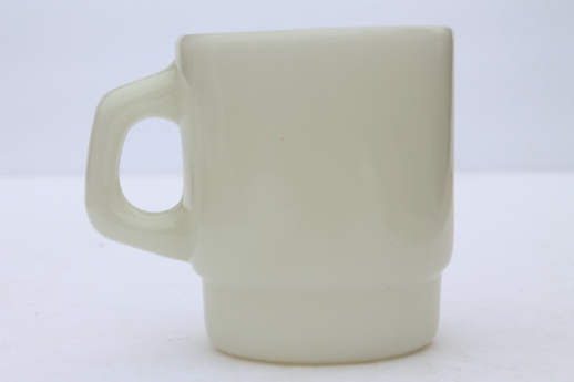 Retro Good Morning - McDonald's coffee mug, vintage Fire-King glass cup