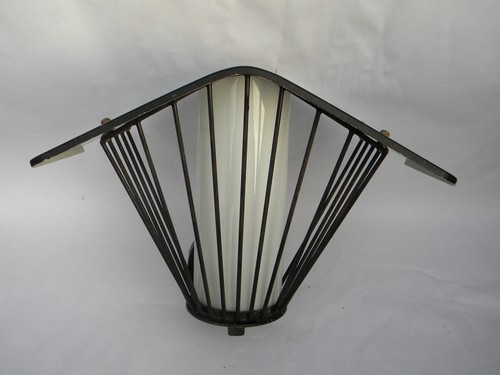 Retro mid-century Eames vintage architectural porch light sconce