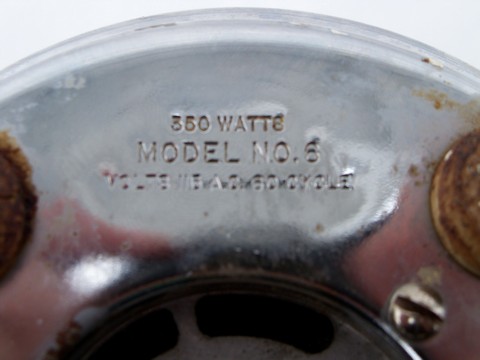 Retro mid-century vintage chrome Hamilton Beach electric blender base