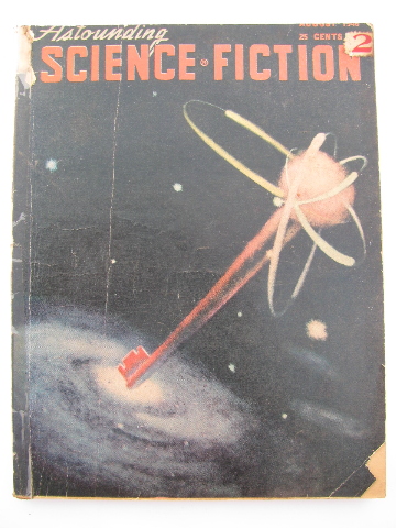 Retro pulp vintage sci-fi stories, Astounding Science Fiction, A.E. van Vogt