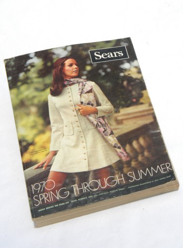 Retro vintage 1970 Sears Spring/Summer catalog w/fabric prints etc