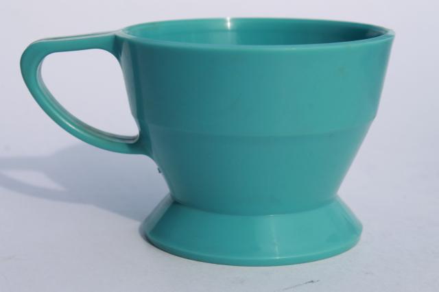 retro vintage colored plastic cup holders w/ handles for Solo dixie paper cups