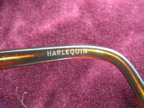 Retro vintage Harlequin eyeglasses frames, faux tortoise shell plastic