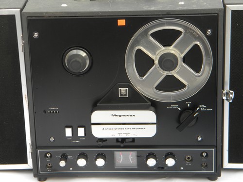 Retro vintage Magnavox reel to reel tape recorder player for parts