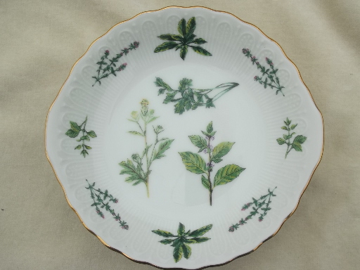 Sadek - Japan serving plate & bowl, kitchen garden herbs de Provence