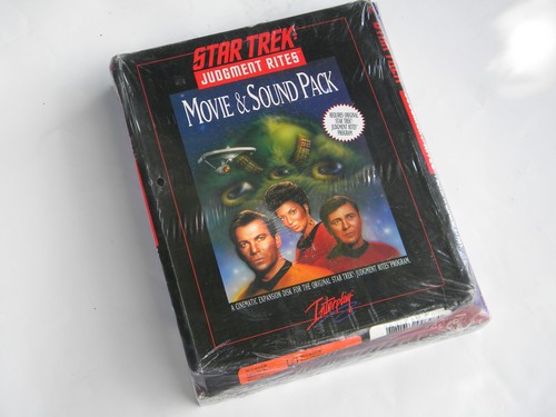 Sealed Star Trek Judgment Rites w/cinematic expansion pack early PC game
