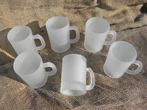small glass mugs