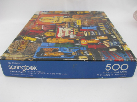 Springbok 500 piece vintage jigsaw puzzle, Mr. Peanut