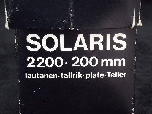 Tapio Wirkkala / Iittala Solaris plates in box, mod vintage ice glass
