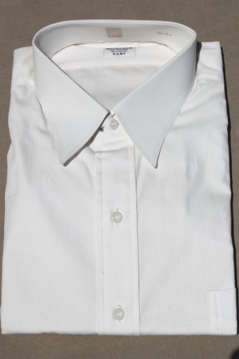 Unused vintage Dart Arrow label men's shirt, business man style circa 1950