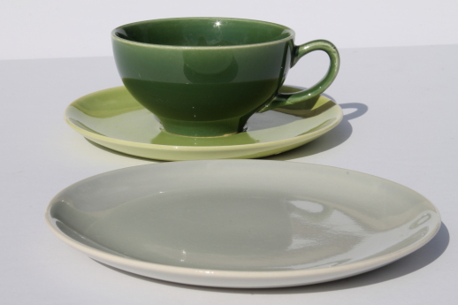 Viktor Schreckengost Hollywood dinnerware, mid-century mod pottery coffee set