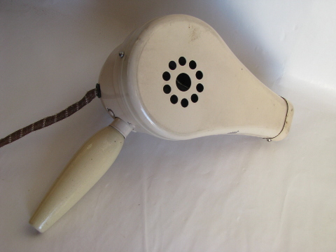 Vintage 1930s art deco Kwik-Way early electric hair / blow dryer