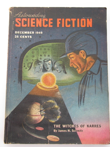 Vintage 1940s pulp sci-fi magazine, Astounding Science Fiction