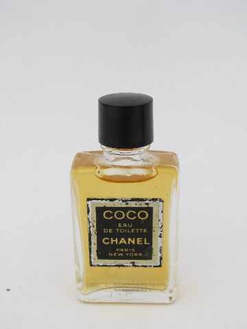 Vintage 1950s glass stoppered perfume bottles, Youth-Dew, Chanel