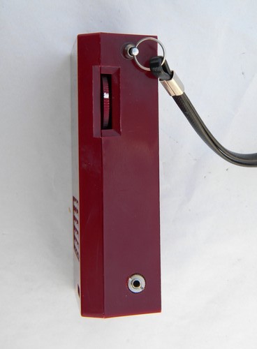 Vintage 1960s red Mr. Transistor portable pocket radio w/original box