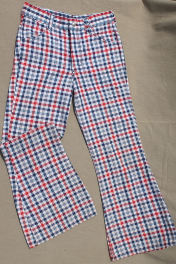 Vintage 1976 Toughskins red white & blue bell bottoms, wide leg flares ...