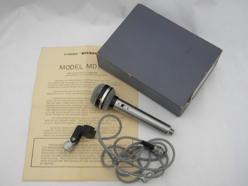 Vintage 60s Norma MD-1666 unidirectional dynamic microphone, Japan