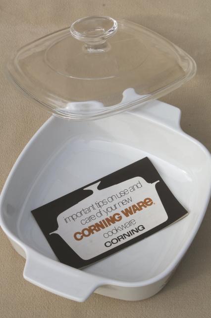 vintage Corning ware Spice O' Life 1 qt casserole or saucepan w/ glass lid, new in box