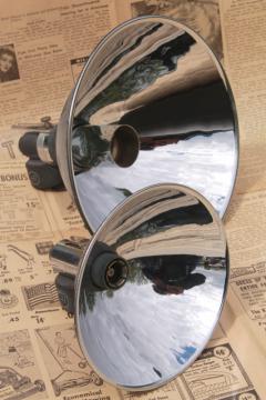 vintage Heiland Flex-Focus flash reflectors mid century industrial camera lighting