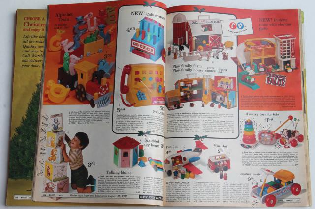 vintage Montgomery Wards Christmas wish book catalog 1970, tons of toys etc.