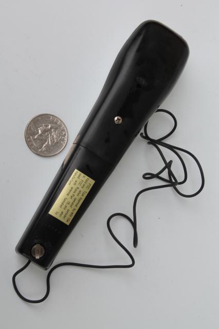 vintage Olson FM wireless microphone MK095, retro battery operated mic