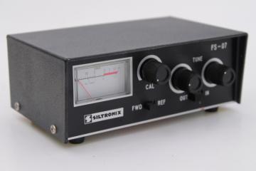 vintage SWR meter Siltronix FS-07 antenna tuner short wave transmitter or CB radio