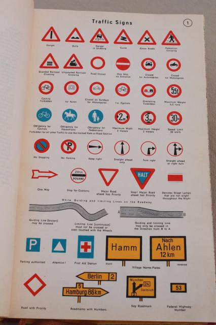 vintage Shell auto atlas book of road maps Germany & Europe, 70s?