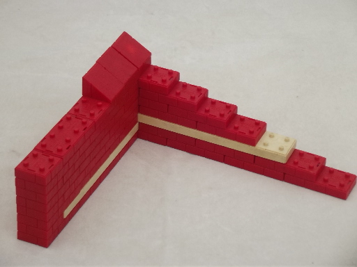 Vintage American Bricks pre-lego  plastic building blocks construction toy