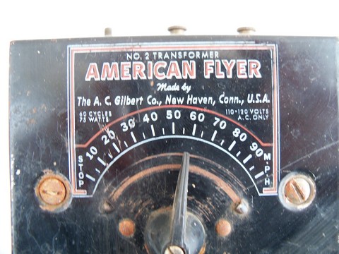 Vintage American Flyer 75 watt No 2 control transformer for electric train/trains, AC Gilbert