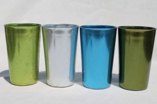 Vintage 12 Perma Hues Anodized Spun Aluminum Tumblers Cup – Dishes and Done