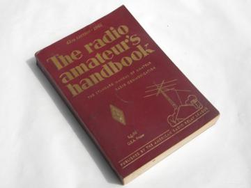 Vintage ARRL shortwave & ham radio amateur's handbook 1965 schematics+