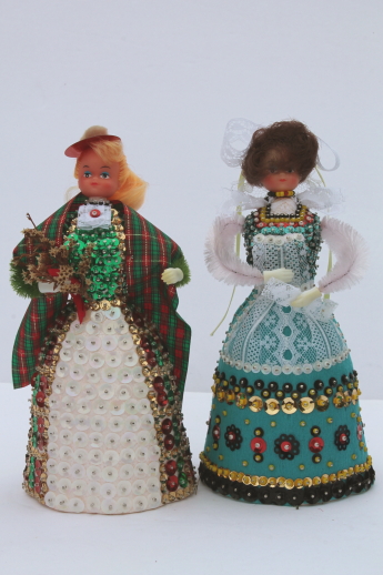 Vintage beaded doll collection big lil missy dolls 8 tall beaded dolls