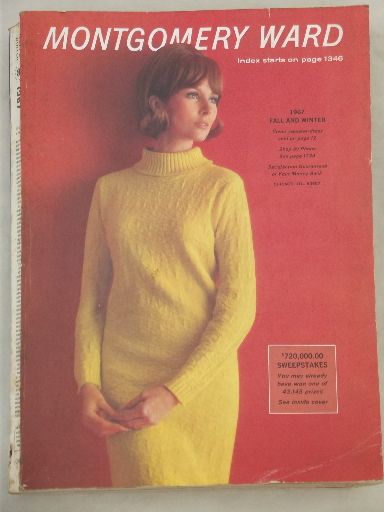 Vintage big book Montgomery Wards catalog, Fall - Winter 1967