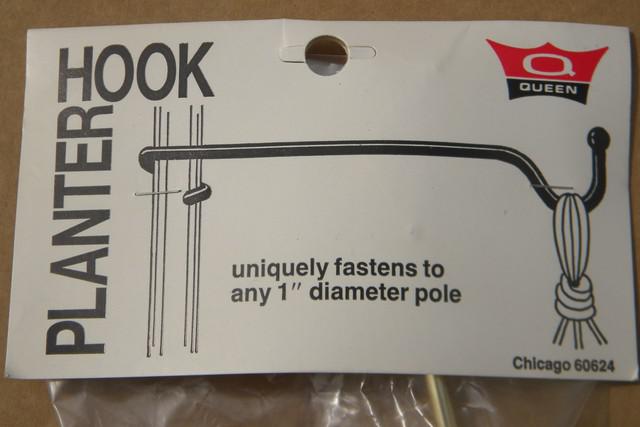 vintage brass hanger hooks for spring tension pole rod  new old stock set of 4