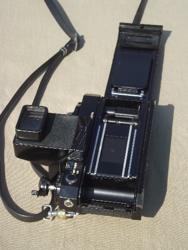 Vintage Canon F1 35mm camera, 1970s SLR film camera w/ accessories