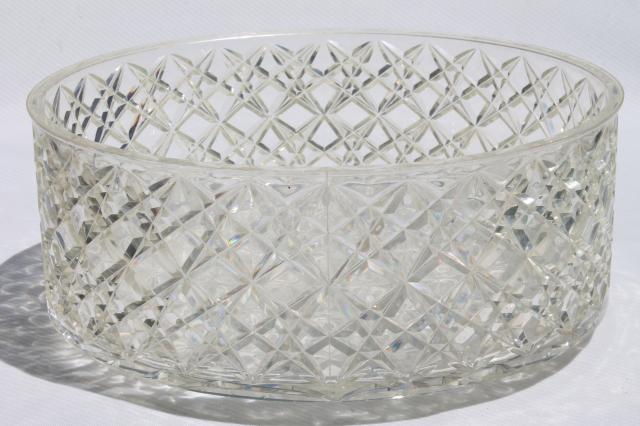 vintage clear plastic cake cover & plate, doubles as salad bowl / sandwich tray